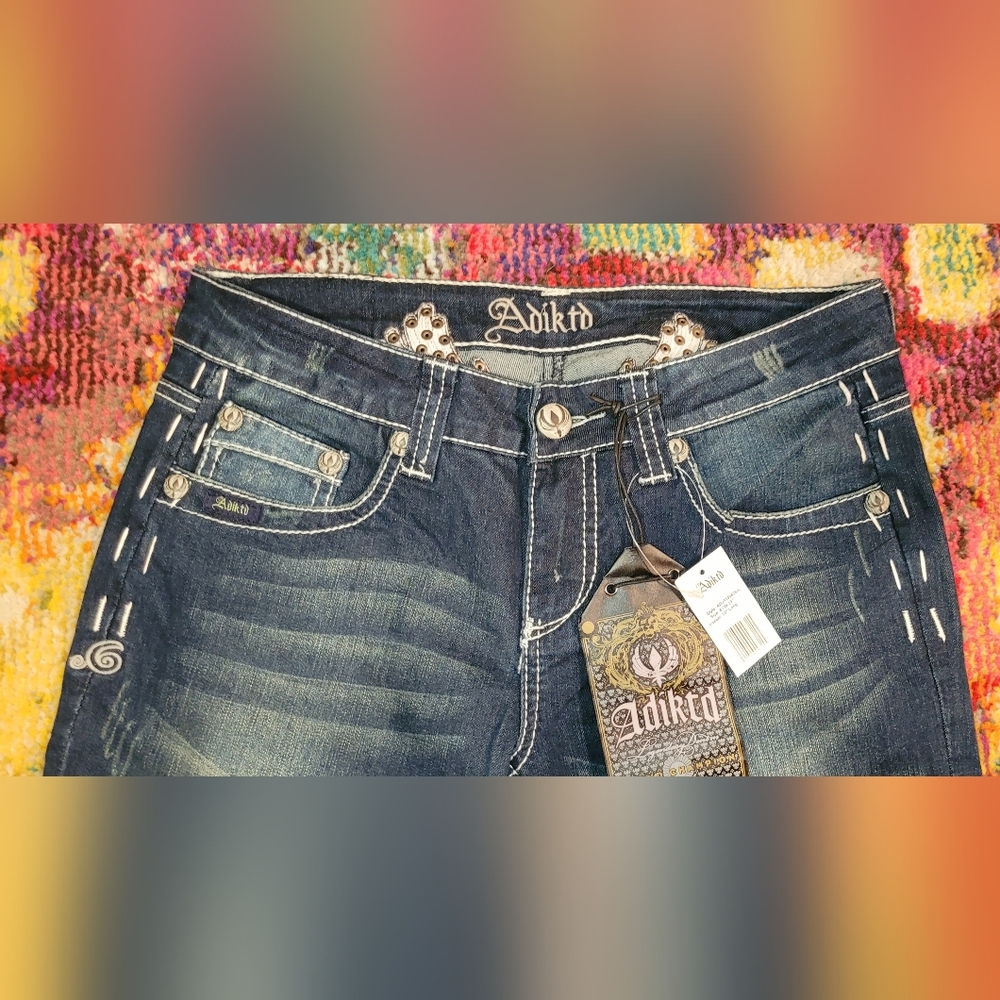 Adiktd Women's Blue Jeans - Picture 2 of 5